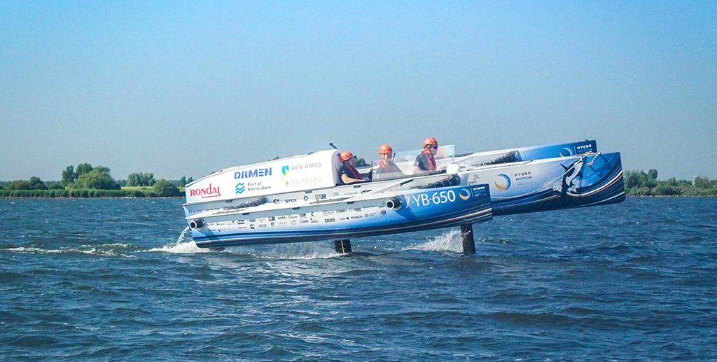 De eerste waterstofaangedreven draagvleugelboot