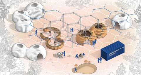 Huizen printen met aarde en isoleren met rijstafval