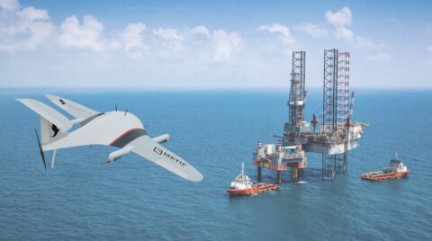 Eerste transportvlucht met drone naar Texel