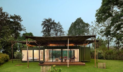 Transportcontainers als aantrekkelijke woning