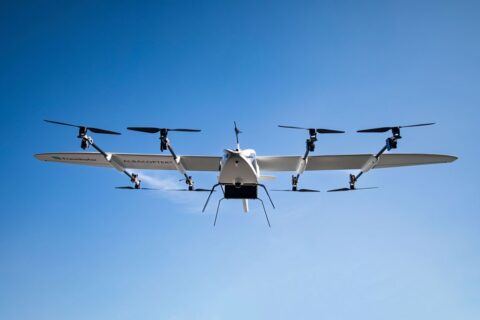 De Albacopter: een kruising tussen een multicopter en een zweefvliegtuig