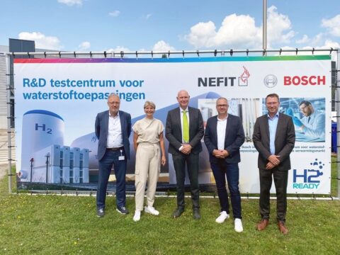 Testcentrum voor verwarmingstoestellen die op waterstof werken