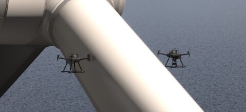 Windturbine-inspecties met autonome drones en digital twin modelling