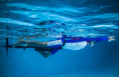 Razendsnel zwemmen met ‘onderwaterfiets’