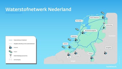 Planning landelijk waterstofnetwerk geactualiseerd